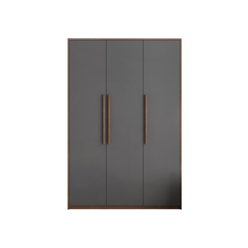 Contemporary Wardrobe with Garment Rod Engineered Wood Wardrobe Closet