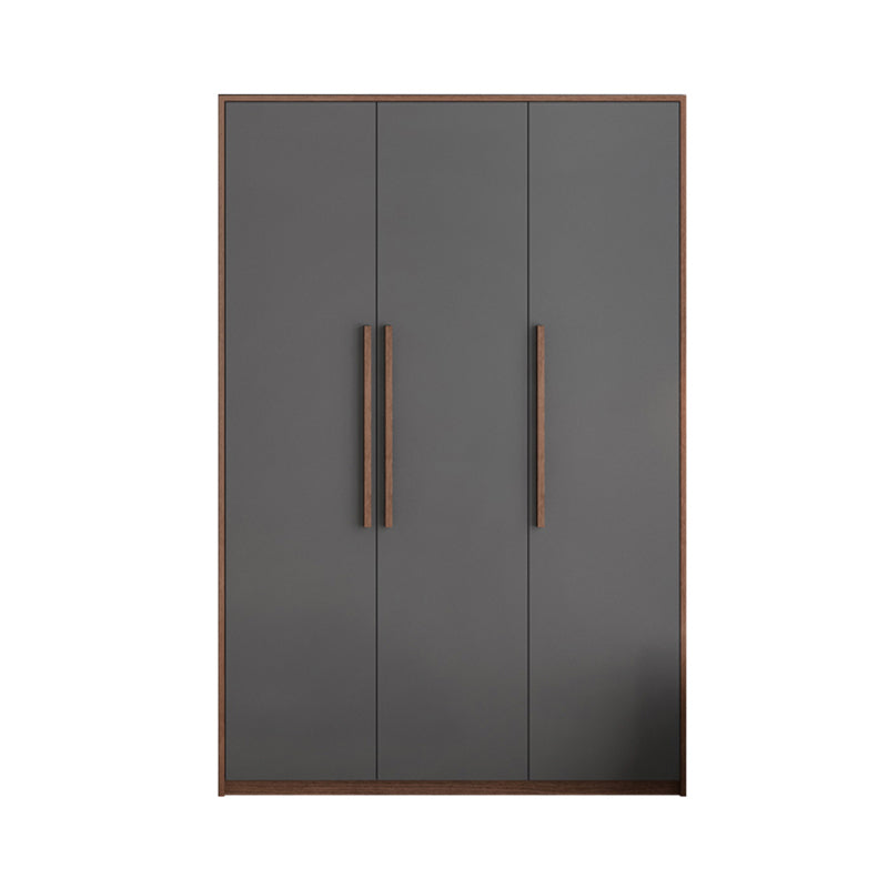 Contemporary Wardrobe with Garment Rod Engineered Wood Wardrobe Closet