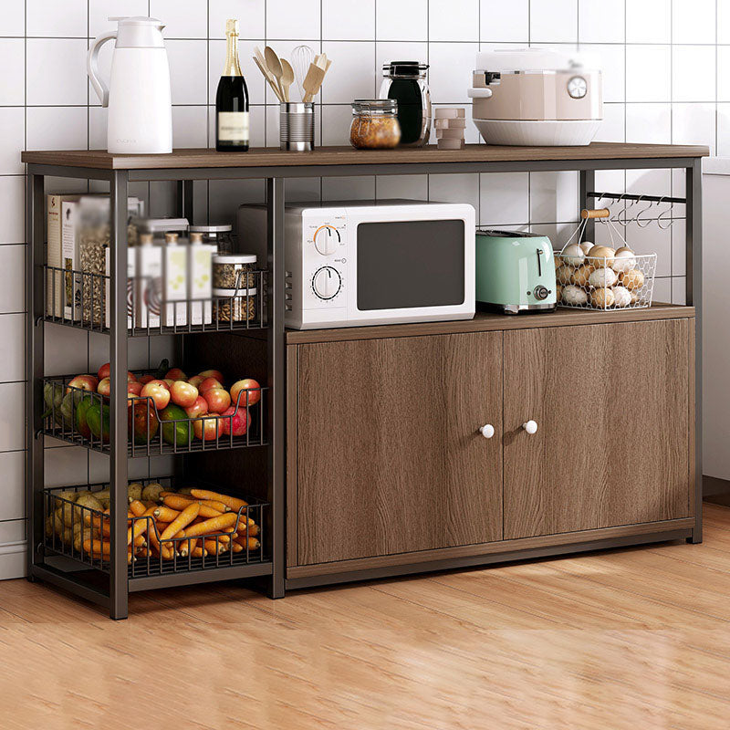 Modern Style Sideboard Metal Open Storage Sideboard for Kitchen Dining Room