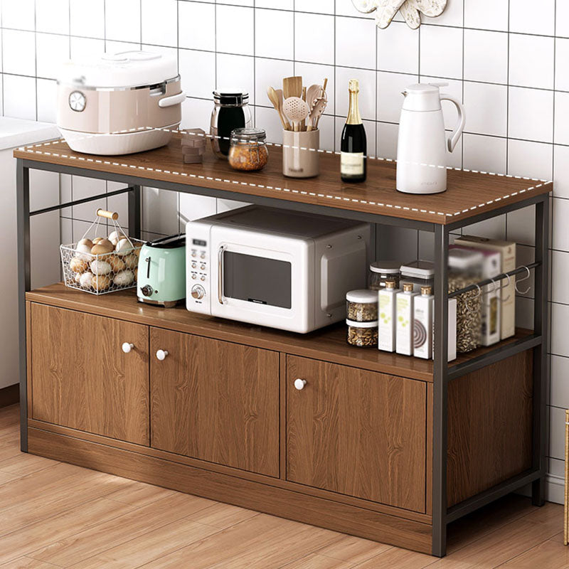 Modern Style Sideboard Metal Open Storage Sideboard for Kitchen Dining Room