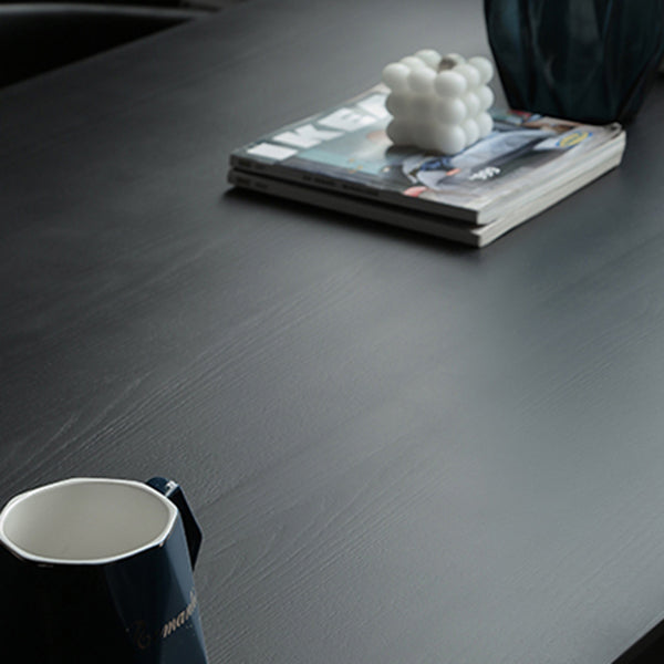 Modern Black Dining Set 1/2/5 Pieces Rectangle Indoor Wood Legs Dinette Set