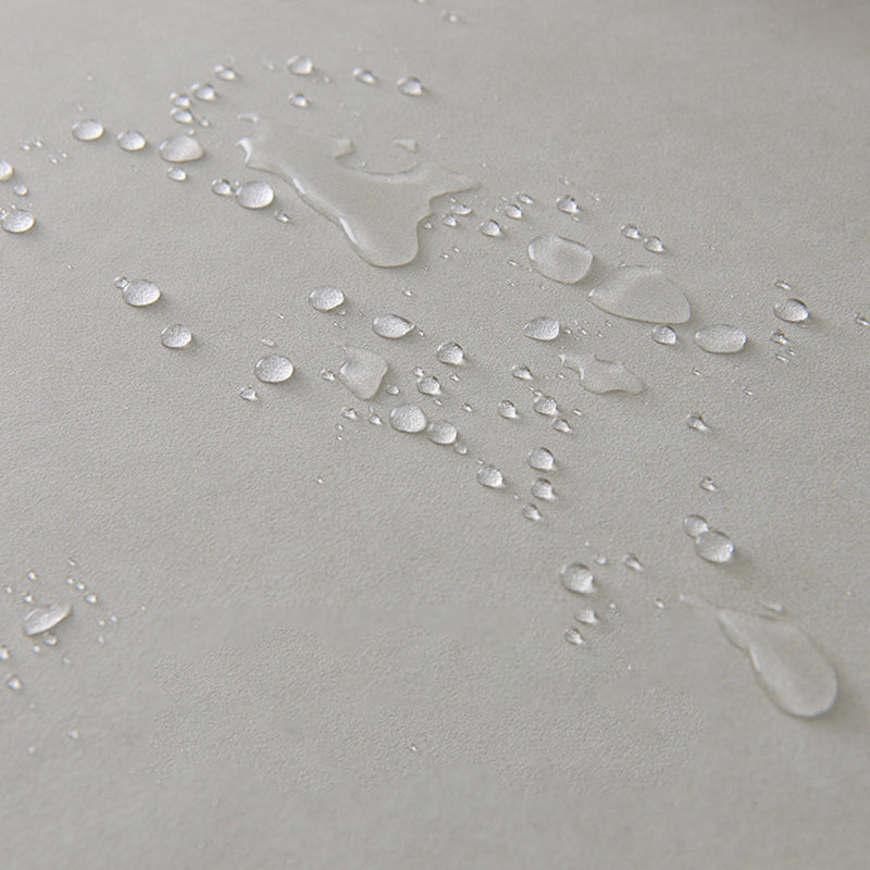 Faux Leather Square Arm Sofa with Chaise Modern Loose Back Sofa in Gray