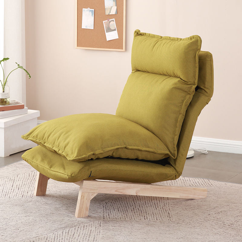 Linen Convertible Chair 23.62" L x 31.69" W x 31.49" H Adjustable Chair for Living Room