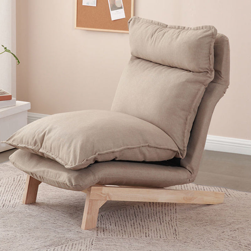 Linen Convertible Chair 23.62" L x 31.69" W x 31.49" H Adjustable Chair for Living Room