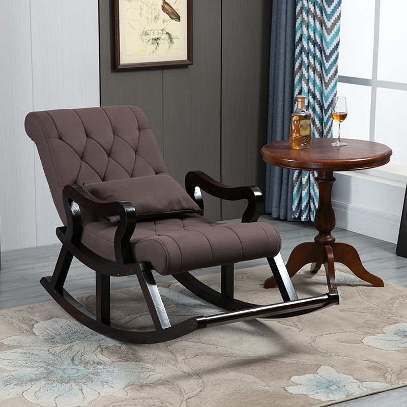 26.37"Wide Lounge Chair with Sled Base and Pillow Back Accent Chair