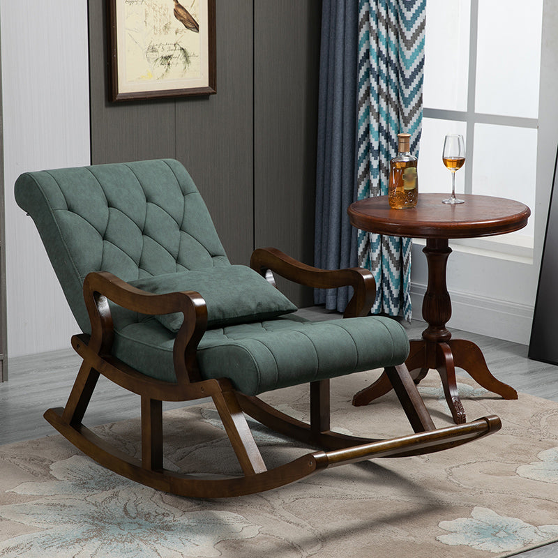 26.37"Wide Lounge Chair with Sled Base and Pillow Back Accent Chair