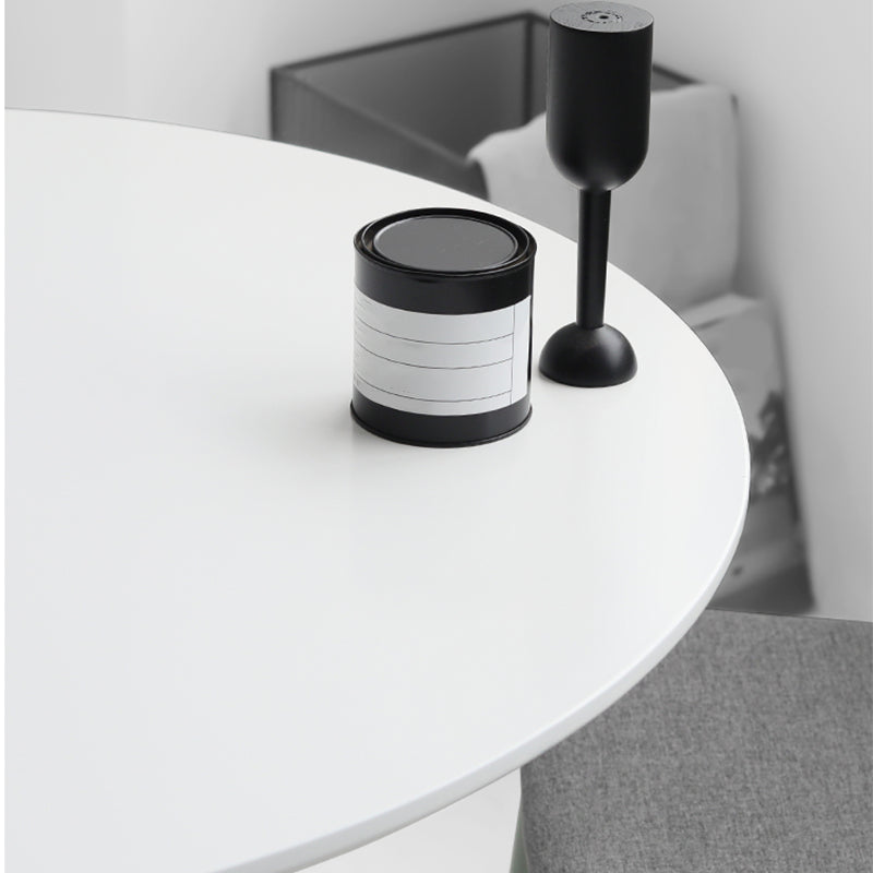 Modern Style with Pedestal Base Round Wooden Table Coffee Table