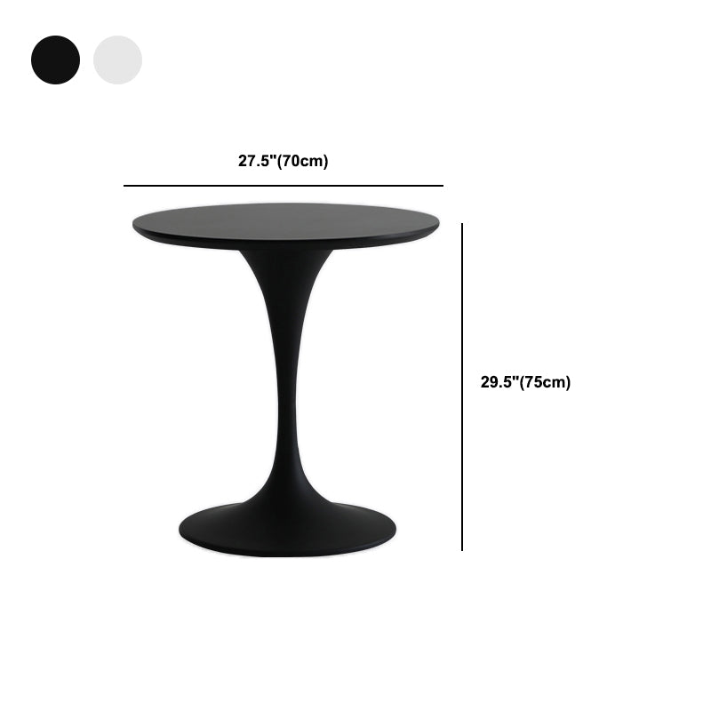 Modern Style with Pedestal Base Round Wooden Table Coffee Table