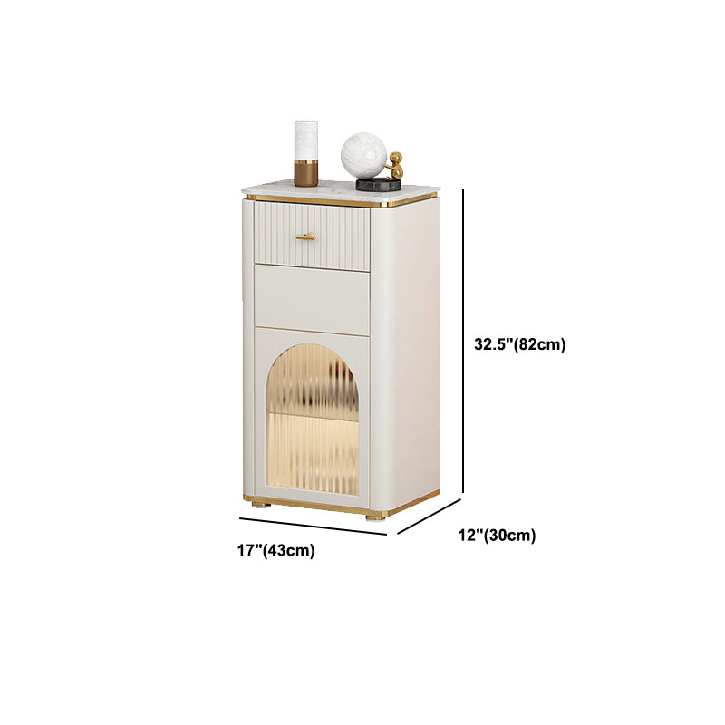 1 / 2 Drawers Combo Dresser Modern Storage Chest for Bedroom with Sensor Light