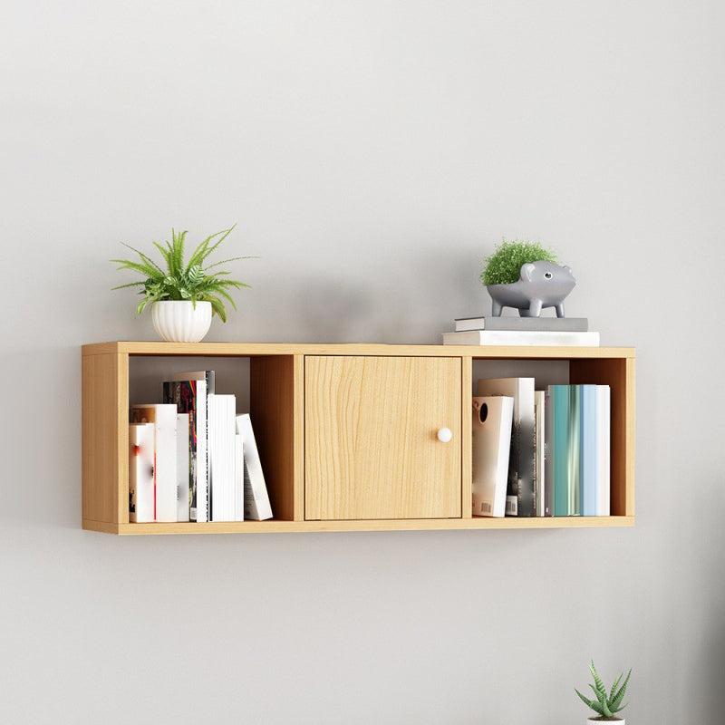 Scandinavian Manufactured Wood Floating Bookcase 9-inch Wide Bookshelf
