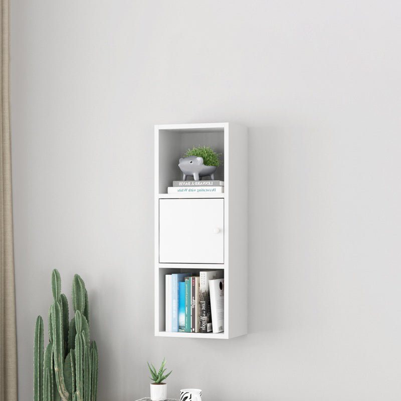 Scandinavian Manufactured Wood Floating Bookcase 9-inch Wide Bookshelf