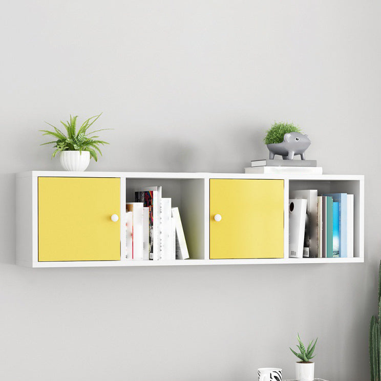 Scandinavian Manufactured Wood Floating Bookcase 9-inch Wide Bookshelf