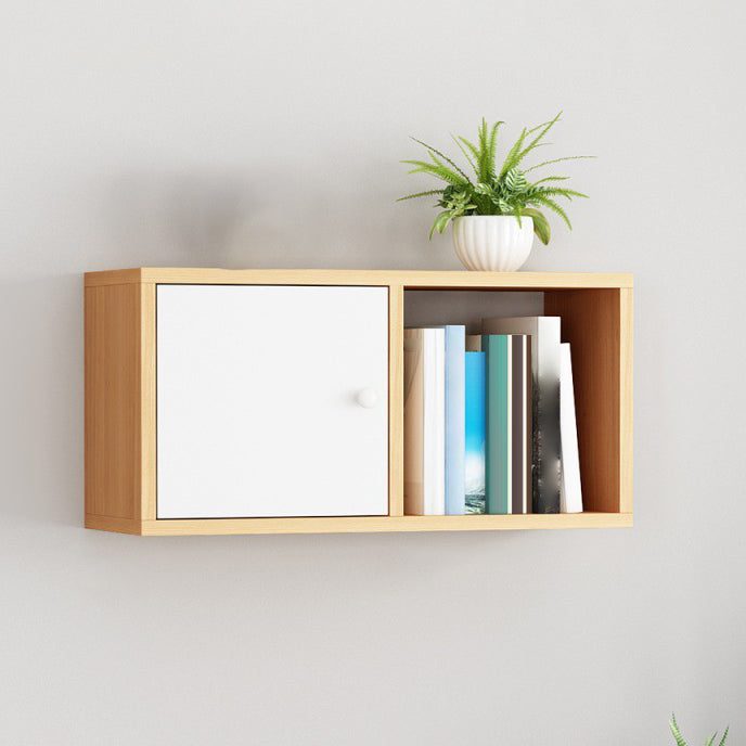 Scandinavian Manufactured Wood Floating Bookcase 9-inch Wide Bookshelf