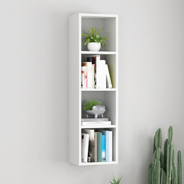Scandinavian Manufactured Wood Floating Bookcase 9-inch Wide Bookshelf