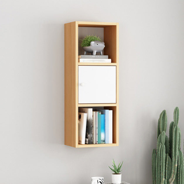 Scandinavian Manufactured Wood Floating Bookcase 9-inch Wide Bookshelf