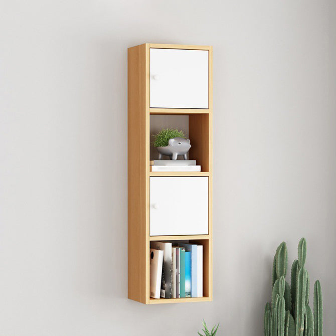 Scandinavian Manufactured Wood Floating Bookcase 9-inch Wide Bookshelf
