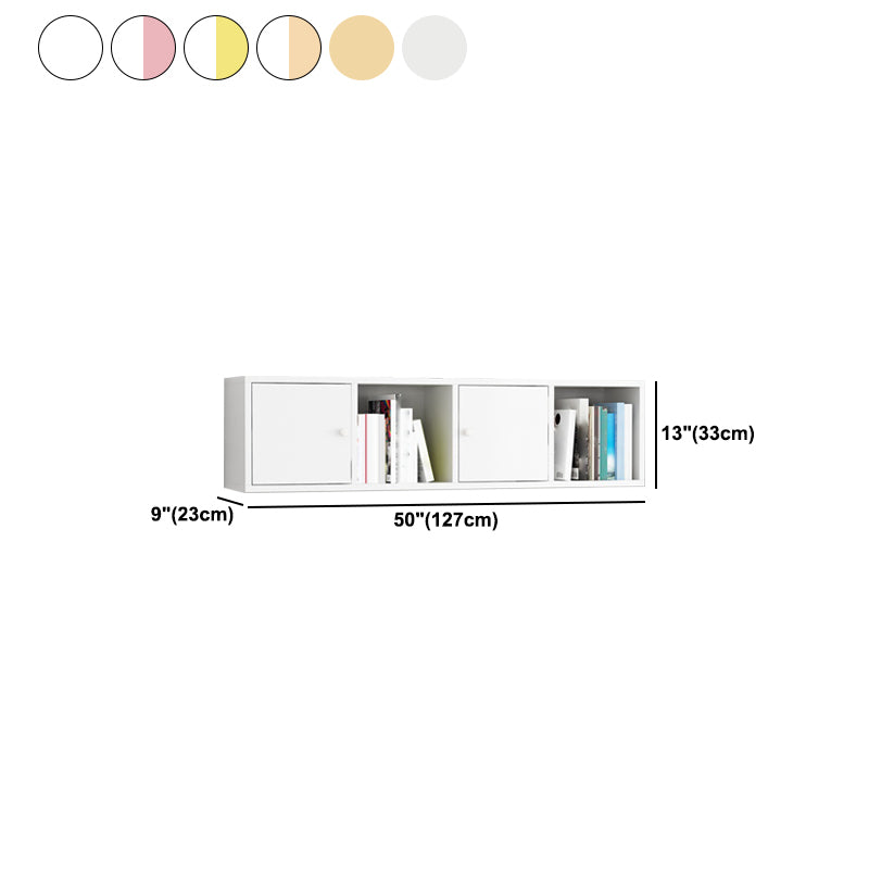 Scandinavian Manufactured Wood Floating Bookcase 9-inch Wide Bookshelf