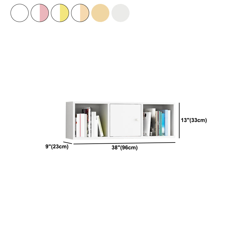 Scandinavian Manufactured Wood Floating Bookcase 9-inch Wide Bookshelf