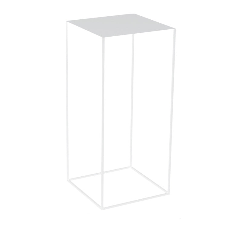 21.6"/29.5" Mid-Century Metal Square Top Side Table Frame End Table