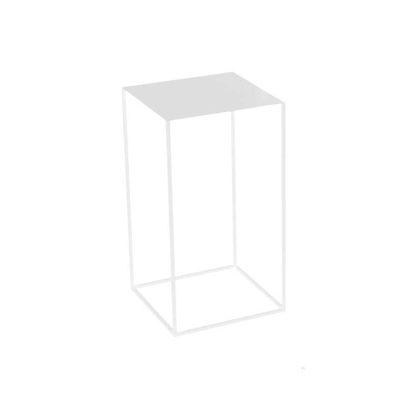 21.6"/29.5" Mid-Century Metal Square Top Side Table Frame End Table