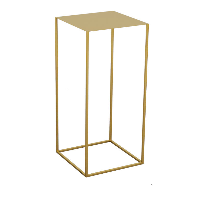 21.6"/29.5" Mid-Century Metal Square Top Side Table Frame End Table