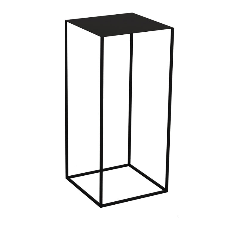 21.6"/29.5" Mid-Century Metal Square Top Side Table Frame End Table