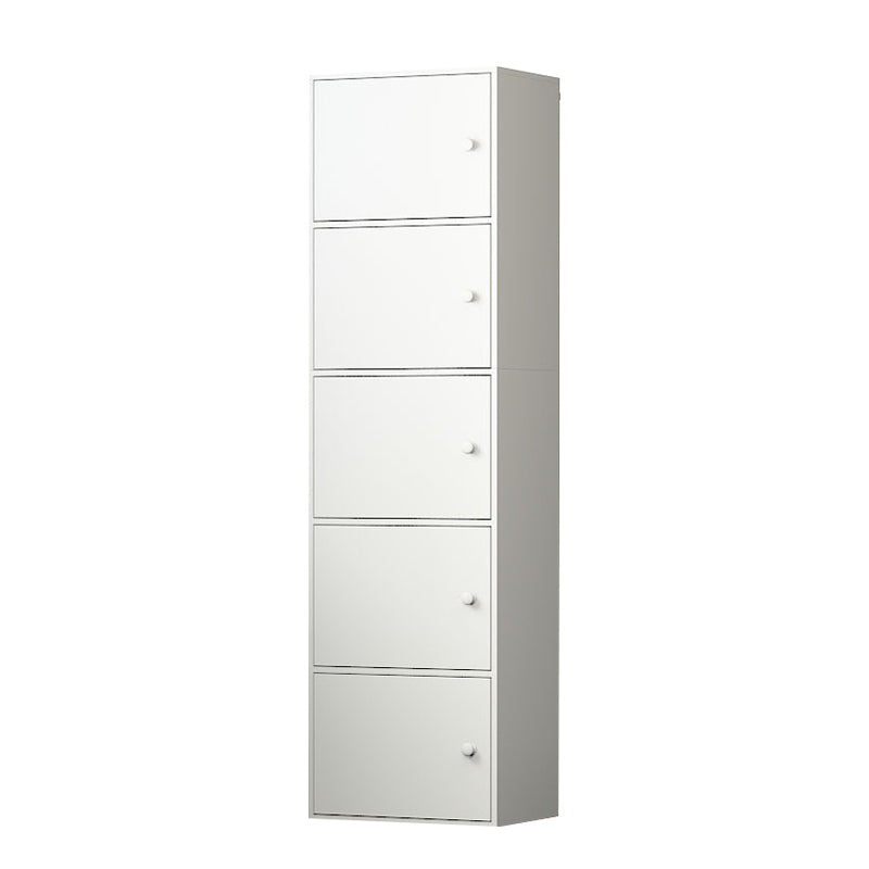 Contemporary Rectangle Wood Side Cabinet with Doors Accent Cabinet