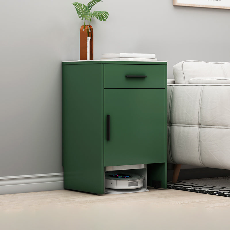 Modern Stone Top Accent Cabinet with Drawer Storage Cabinet 18.9" Long