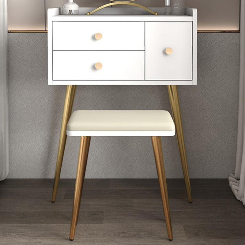 Contemporary Dresser Wooden Makeup Counter With 3 Storage Drawers for Bedroom