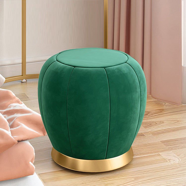 Panel Top Green/white with Drawers Gold Metal Base Dressing Table