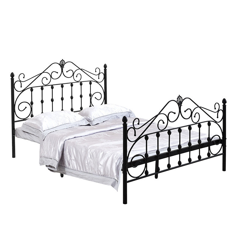 Glam Style Metal Iron Material with Headboard Gold/black/white Bed