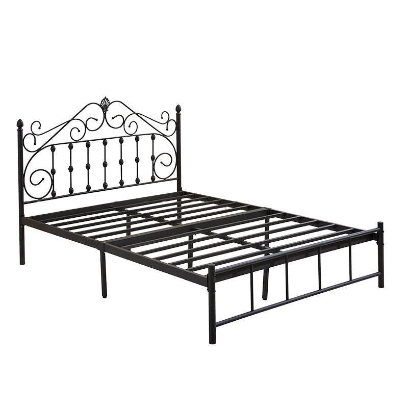 Glam Style Metal Iron Material with Headboard Gold/black/white Bed