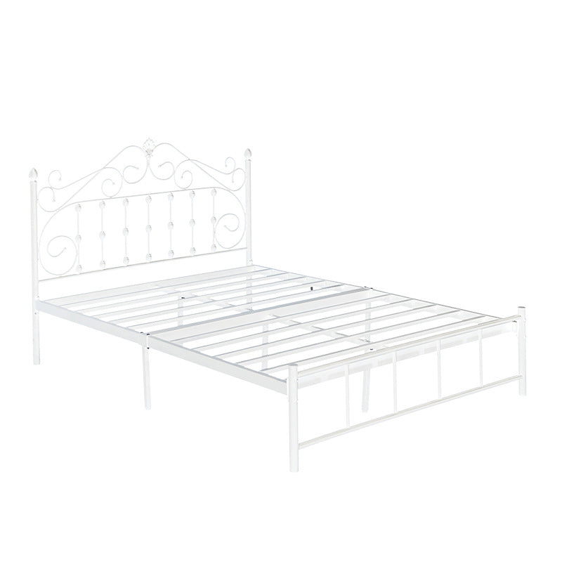 Glam Style Metal Iron Material with Headboard Gold/black/white Bed