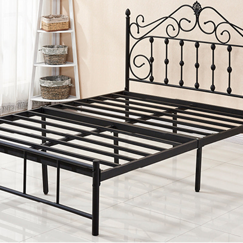 Glam Style Metal Iron Material with Headboard Gold/black/white Bed