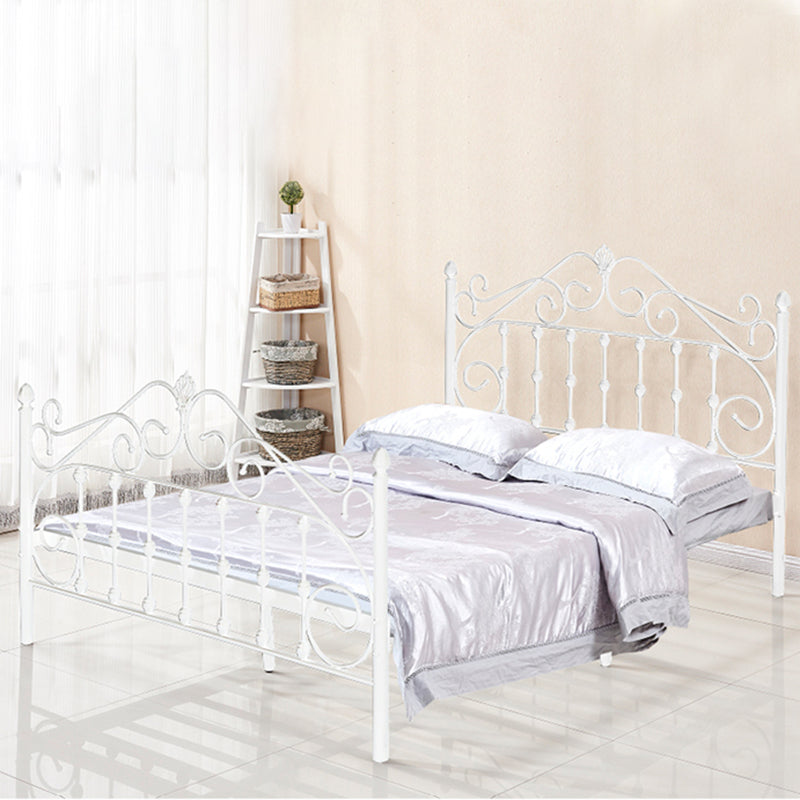 Glam Style Metal Iron Material with Headboard Gold/black/white Bed