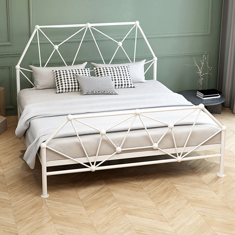 Glam Open-Frame Bed Metal Bed Frame with Headboard, 39.4"/53.1" Standard Bed