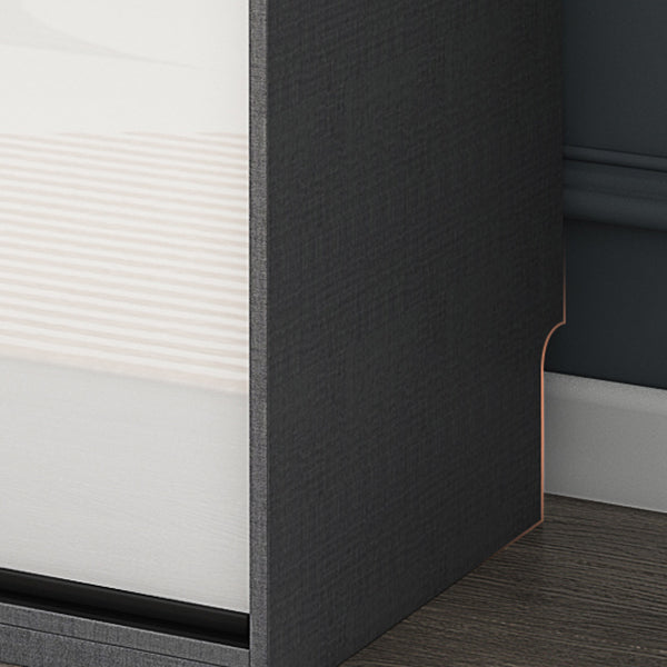 Modern Home Wardrobe Cabinet Engineered Wood Wardrobe with Drawer