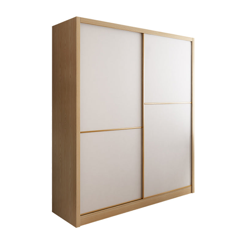 Engineered Wood Modern Wardrobe Closet Sliding Wardrobe Armoire