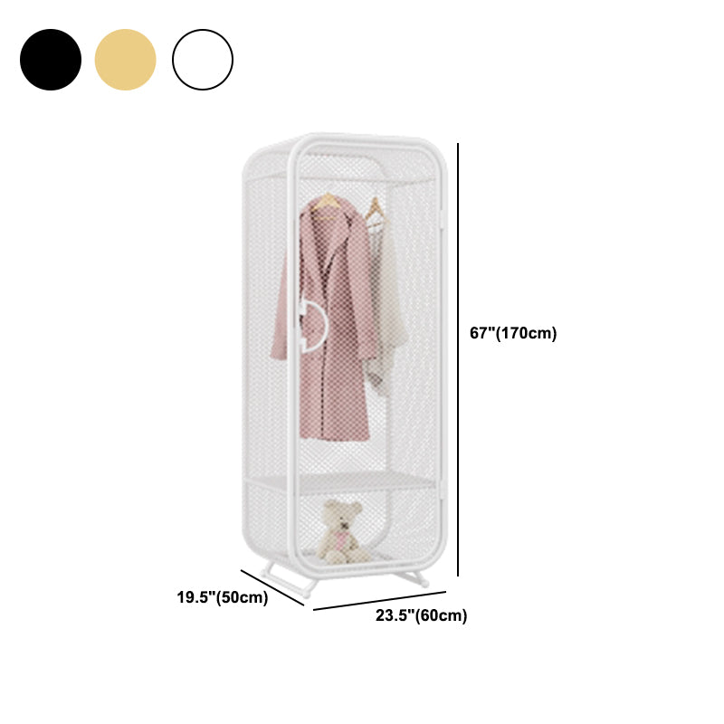 Modern Metal Storage Cabinet for Bedroom Matte Finish Cabinet