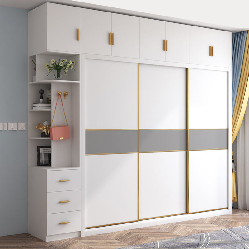 Sliding Wardrobe Cabinet With Drawer Modern Wardrobe Armoire