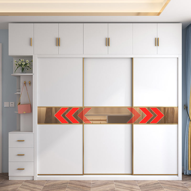 Sliding Wardrobe Cabinet With Drawer Modern Wardrobe Armoire