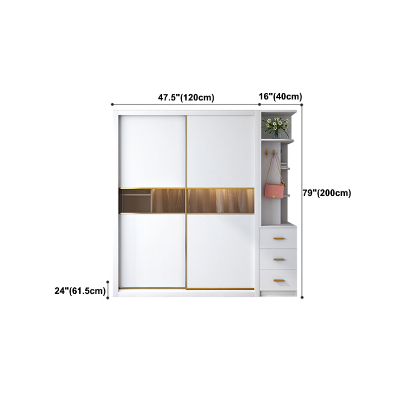 Sliding Wardrobe Cabinet With Drawer Modern Wardrobe Armoire