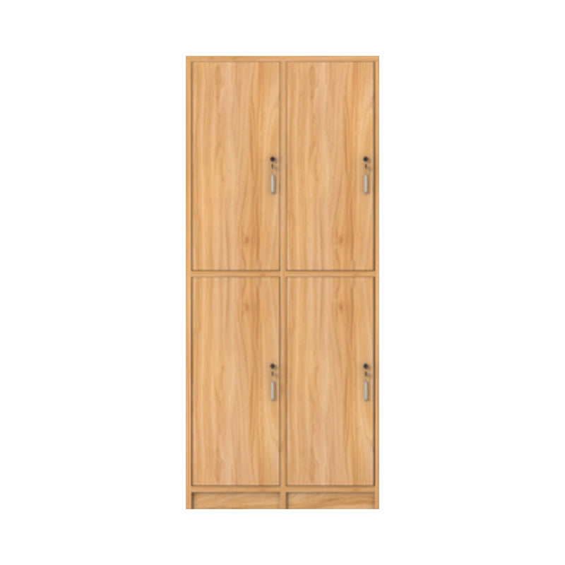 Manufactured Wood Light Wood Finish Cabinet Modern Storage Cabinet with Hinged Door