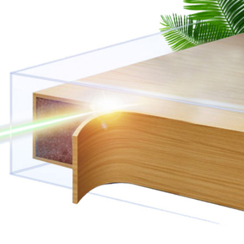 Manufactured Wood Light Wood Finish Cabinet Modern Storage Cabinet with Hinged Door