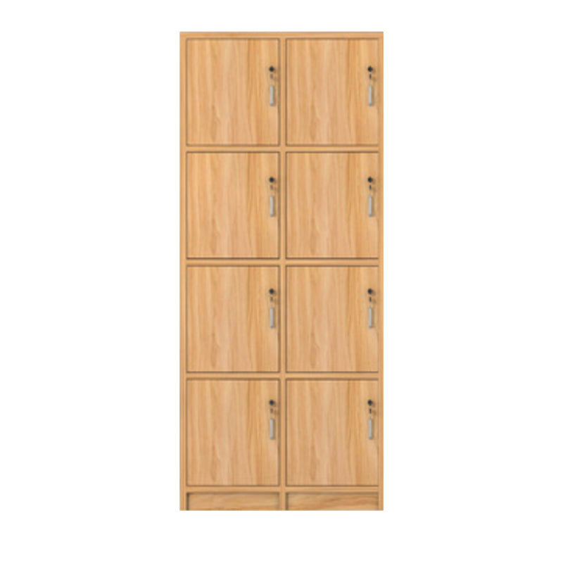 Manufactured Wood Light Wood Finish Cabinet Modern Storage Cabinet with Hinged Door
