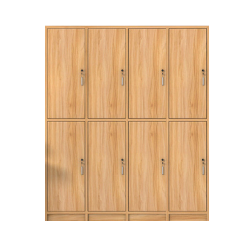 Manufactured Wood Light Wood Finish Cabinet Modern Storage Cabinet with Hinged Door