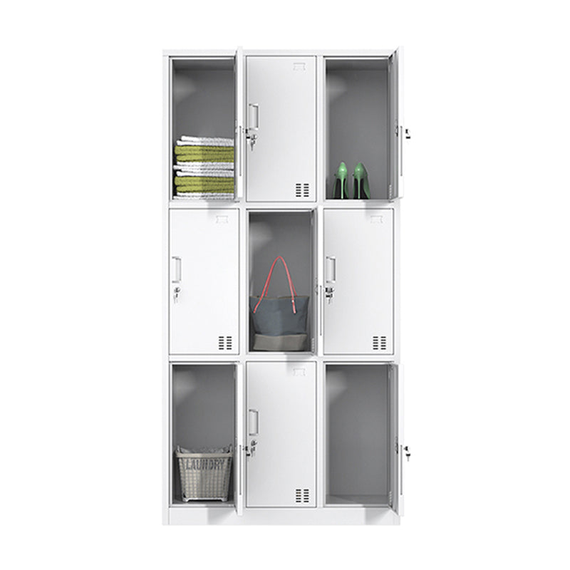 Steel Storage Cabinet for Bathroom Contemporary Cabinet with Hinged Door