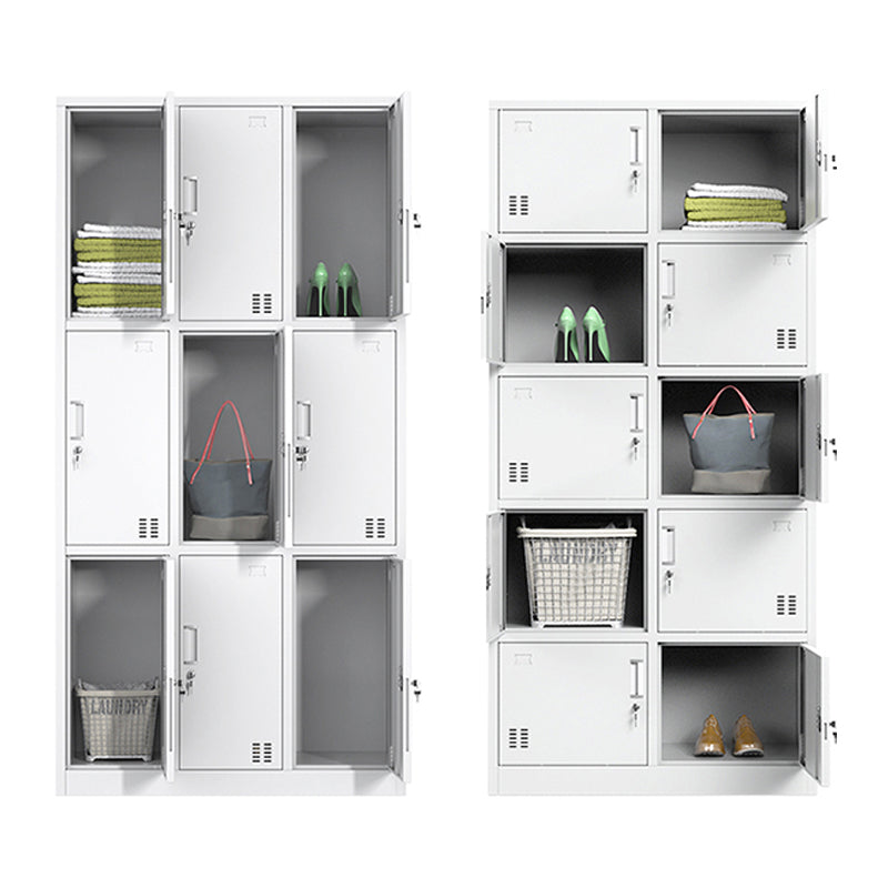 Steel Storage Cabinet for Bathroom Contemporary Cabinet with Hinged Door