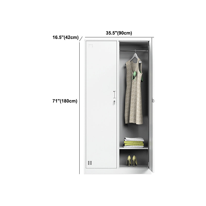 Steel Storage Cabinet for Bathroom Contemporary Cabinet with Hinged Door
