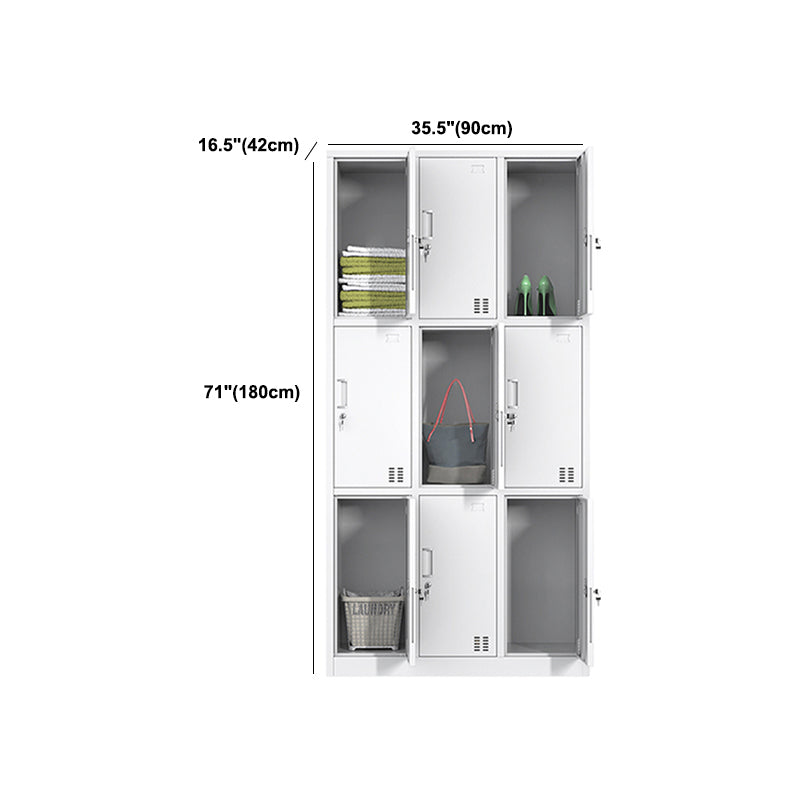 Steel Storage Cabinet for Bathroom Contemporary Cabinet with Hinged Door